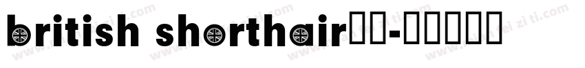 british shorthair字体字体转换